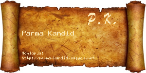 Parma Kandid névjegykártya